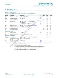 BUK725R0-40C Datasheet Page 3