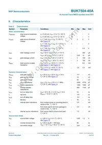 BUK7504-40A Datasheet Page 7