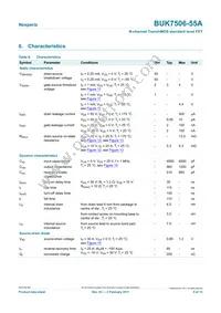 BUK7506-55A Datasheet Page 5