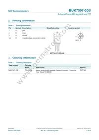 BUK7507-30B Datasheet Page 3