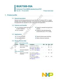 BUK7508-55A Datasheet Page 2