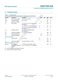 BUK7508-55A Datasheet Page 4