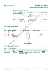 BUK7510-100B Datasheet Page 3