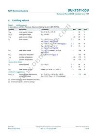 BUK7511-55B Datasheet Page 4