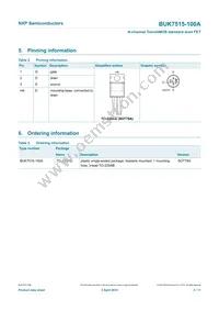 BUK7515-100A Datasheet Page 3