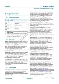 BUK751R8-40E Datasheet Page 11