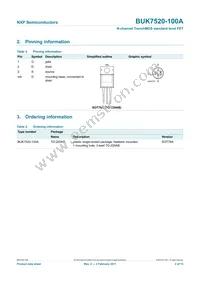 BUK7520-100A Datasheet Page 3