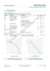 BUK7520-100A Datasheet Page 4