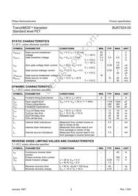 BUK7524-55 Datasheet Page 2