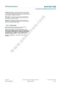 BUK7526-100B Datasheet Page 12