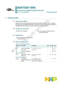 BUK7528-100A Datasheet Page 2