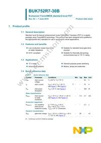 BUK752R7-30B Datasheet Page 2