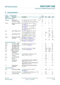 BUK752R7-30B Datasheet Page 7