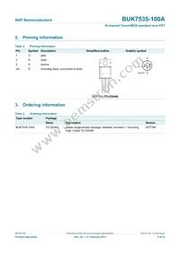 BUK7535-100A Datasheet Page 3