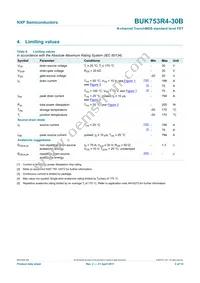 BUK753R4-30B Datasheet Page 3