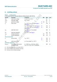 BUK754R0-40C Datasheet Page 4