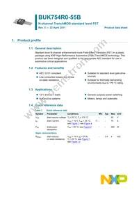 BUK754R0-55B Datasheet Page 2