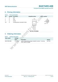 BUK754R3-40B Datasheet Page 3