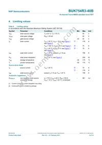 BUK754R3-40B Datasheet Page 4