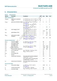 BUK754R3-40B Datasheet Page 7