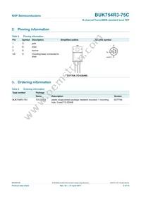 BUK754R3-75C Datasheet Page 2