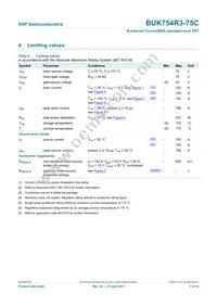 BUK754R3-75C Datasheet Page 3