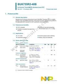 BUK755R2-40B Datasheet Page 2