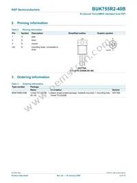 BUK755R2-40B Datasheet Page 3