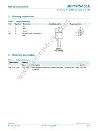 BUK7575-100A Datasheet Page 3
