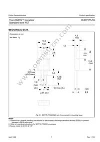 BUK7575-55 Datasheet Page 7