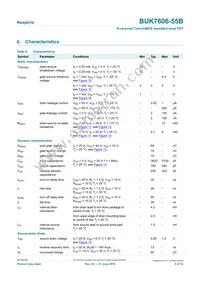 BUK7606-55B Datasheet Page 6