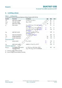 BUK7607-55B Datasheet Page 3