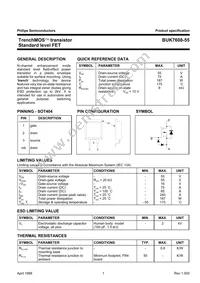 BUK7608-55 Datasheet Page 2