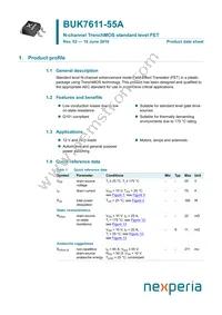 BUK7611-55A Datasheet Cover