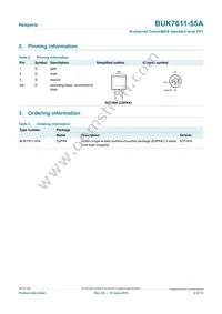 BUK7611-55A Datasheet Page 2