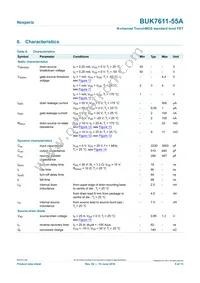 BUK7611-55A Datasheet Page 5