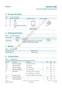BUK7613-60E Datasheet Page 2