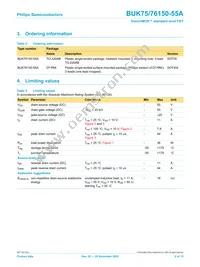 BUK76150-55A Datasheet Page 2