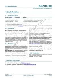 BUK7619-100B Datasheet Page 12