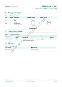 BUK761R3-30E Datasheet Page 3