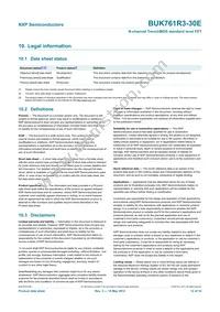 BUK761R3-30E Datasheet Page 13