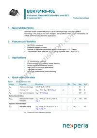 BUK761R6-40E Datasheet Cover