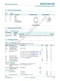 BUK761R8-30C Datasheet Page 3