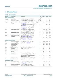 BUK7620-100A Datasheet Page 5