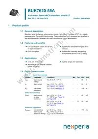 BUK7620-55A Datasheet Cover