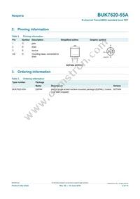 BUK7620-55A Datasheet Page 2