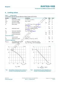 BUK7626-100B Datasheet Page 3