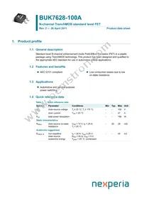 BUK7628-100A/C Datasheet Cover