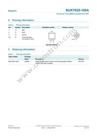 BUK7628-100A/C Datasheet Page 2