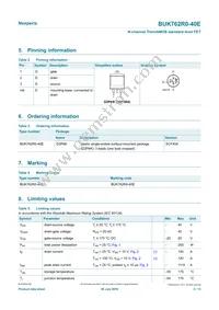BUK762R0-40E Datasheet Page 2